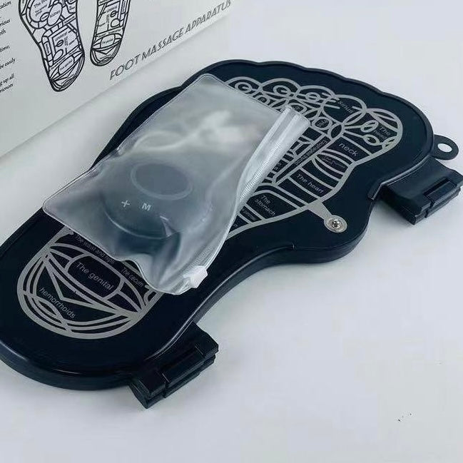 CryoCura Foot Massage Apparatus – EMS Foot Circulation Stimulator with Reflexology Pad for Pain Relief, Relaxation & Wellness