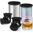 2-PCS Clear Ice Cube Makers - 2.5" ball
