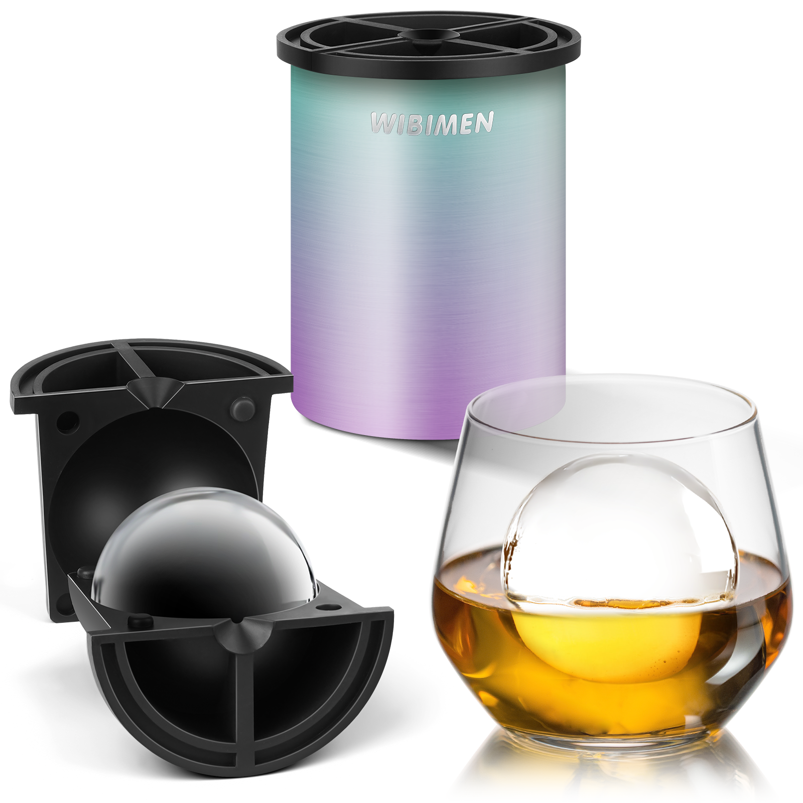 Multi-style Clear Ice Cube Maker - 2.5" Ball