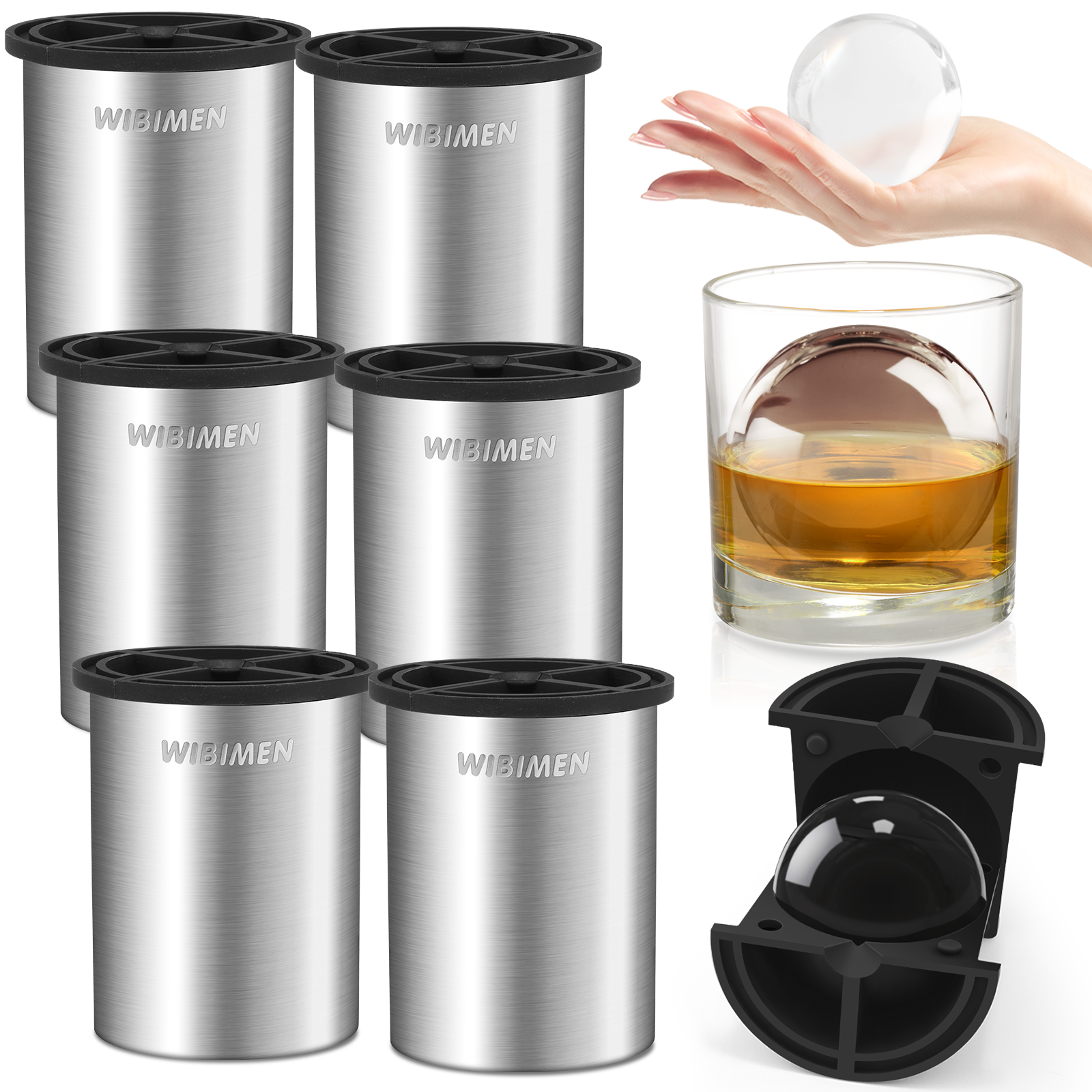 Clear Ice Cube Maker - 2.5" Ball