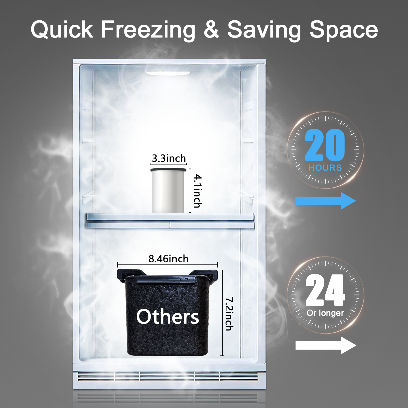 Clear Ice Cube Maker - White - 2.5" Ball
