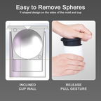 Clear Ice Cube Maker - White - 2.5" Ball