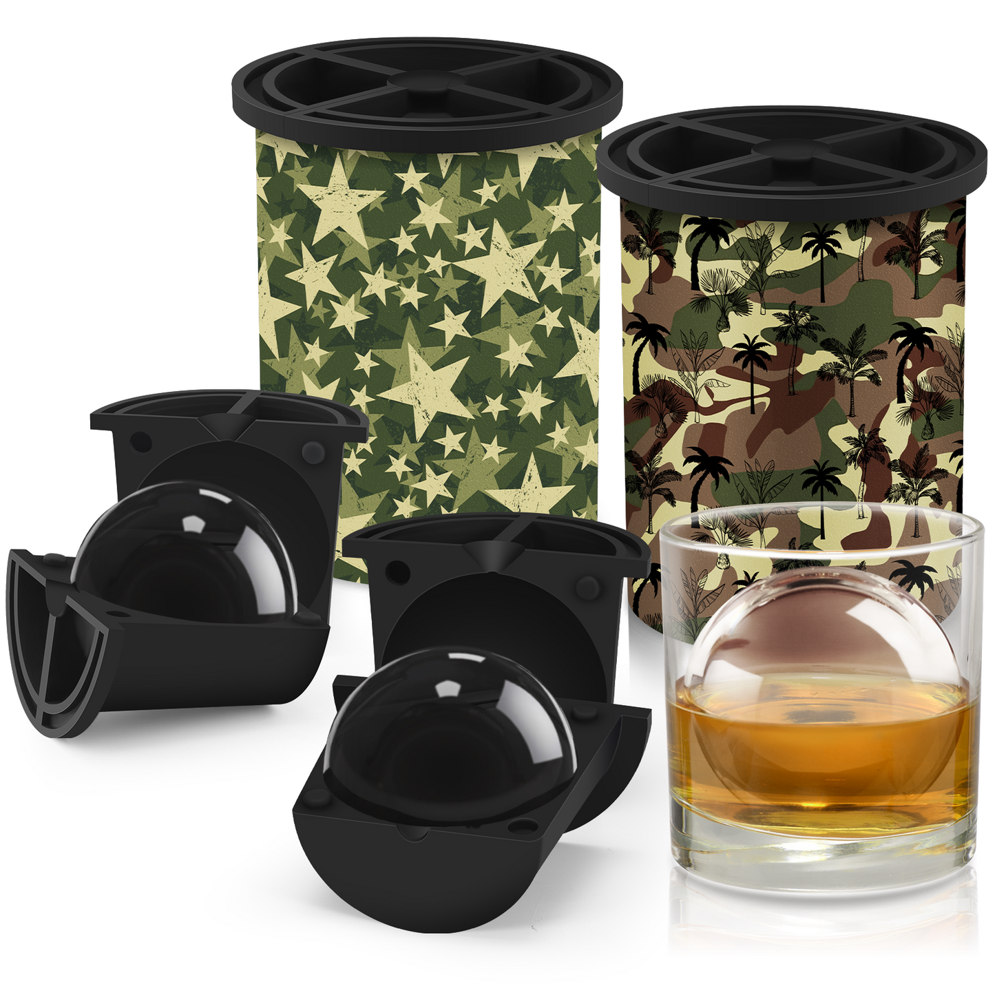 Clear Ice Cube Maker 2-PACK - Camo - WIBIMEN