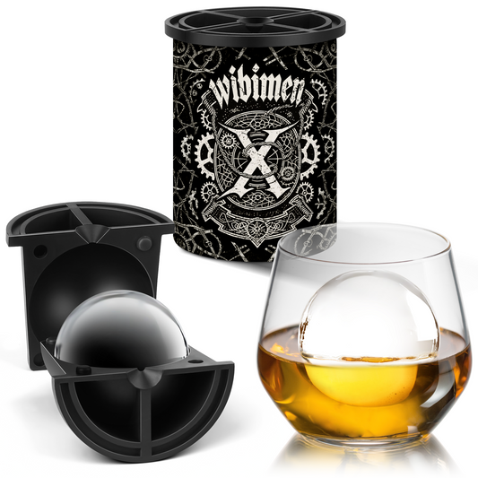 Clear Ice Cube Maker - 2.5" Ball - Black Gear X - WIBIMEN