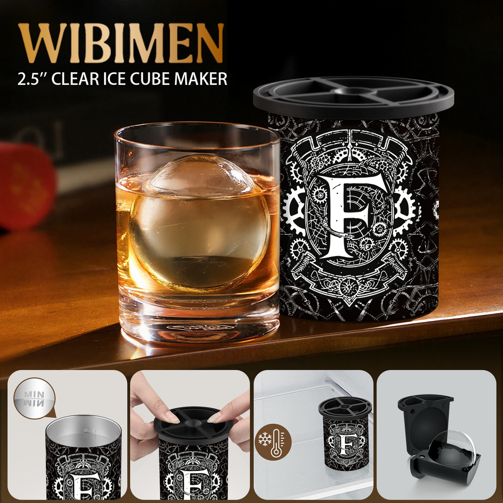 F Initial Clear Ice Cube Maker - 2.5" Ball