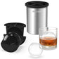 Patented Clear Ice Cube Maker - 2" Skull - Stainless Steel Clear Ice Maker - Compact Design - for Old Fashioned Whiskey Gifts, Cocktail, Bourbon