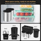 Patented Clear Ice Cube Maker - 2.5" Ball - Stainless Steel - Compact Design - for Whiskey, Cocktail, Bourbon