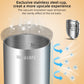 Patented Clear Ice Cube Maker - 2.5" Ball - Stainless Steel - Compact Design - for Whiskey, Cocktail, Bourbon