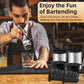 Patented Clear Ice Cube Maker - 2" Skull - Stainless Steel Clear Ice Maker - Compact Design - for Old Fashioned Whiskey Gifts, Cocktail, Bourbon