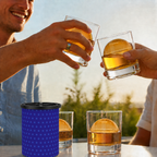 Clear Ice Cube Maker - Starry Blue - 2.5" Ball