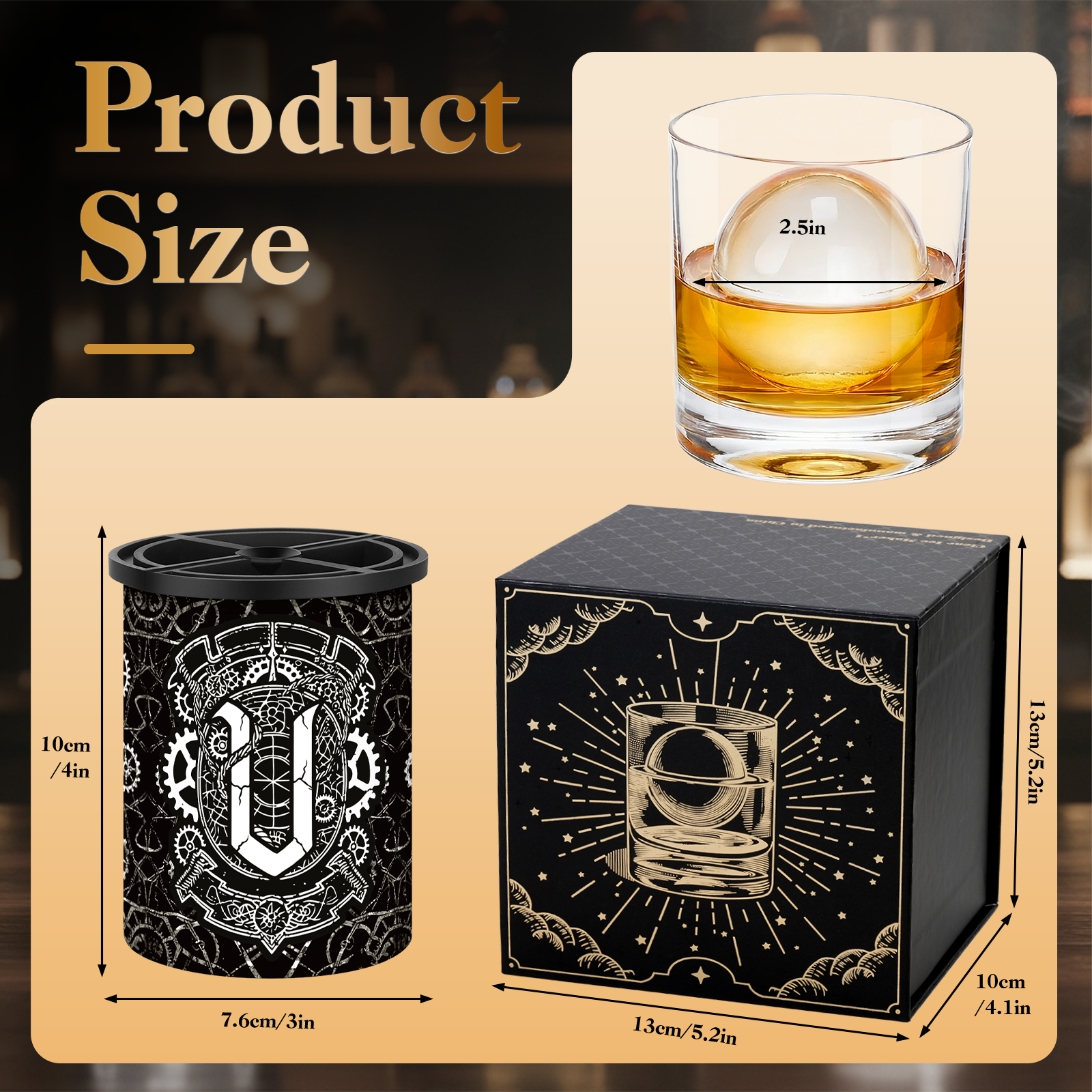 U  Initial Clear Ice Cube Maker - 2.5" Ball