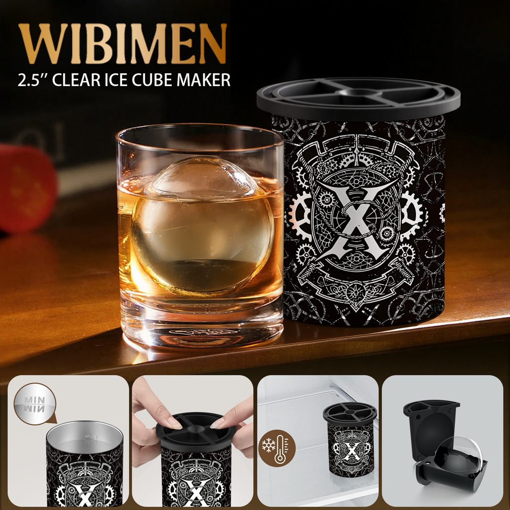 X  Initial Clear Ice Cube Maker - 2.5" Ball