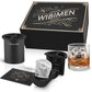 WIBIMEN Whiskey Ice Cubes Mold Set for Men, Dad, Husband, Men’s Gifts Set with Whiskey Glass, Clear Ice Cube Maker, and Greeting Card, Bourbon Gifts for Men，Old Fashioned Glass Set for Father
