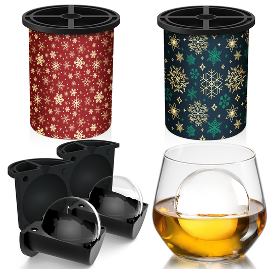 Clear Ice Cube Maker 2-PACK - Christmas Snow - WIBIMEN