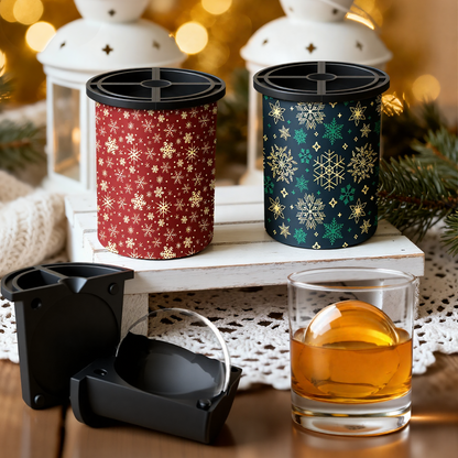 Clear Ice Cube Maker 2-PACK - Christmas Snow - WIBIMEN
