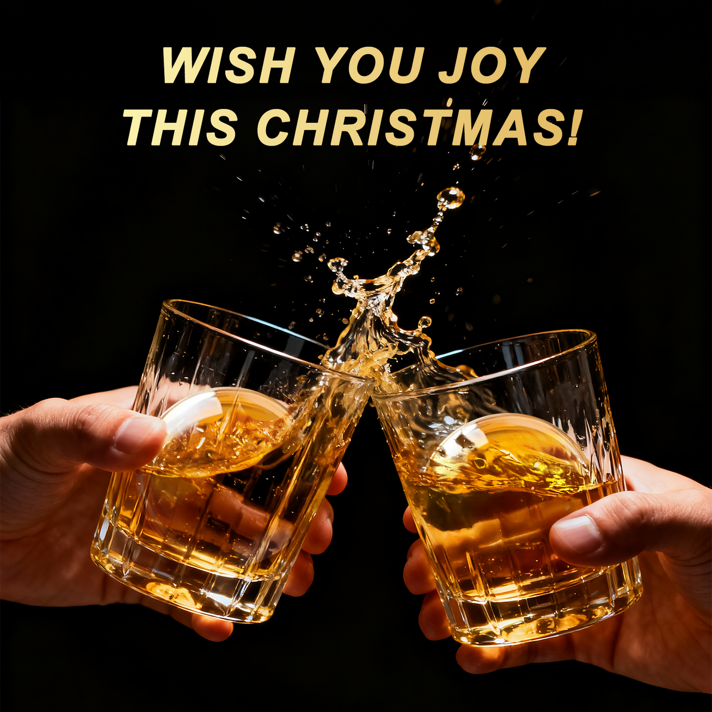 Clear Ice Cube Maker 2-PACK - Christmas Snow - WIBIMEN