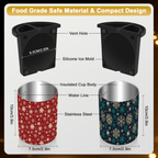 2-PCS Clear Ice Maker - Christmas snow - 2.5" ball