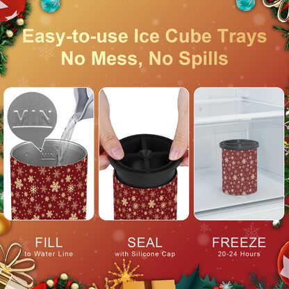 Clear Ice Cube Maker 2-PACK - Christmas Snow - WIBIMEN