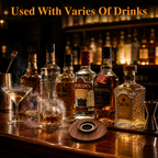 Whiskey Smoker Kit - Wooden Barrel - Ice Mold & Glass