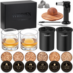 Whiskey Smoker Kit - Pure Black - Ice Molds & Glasses