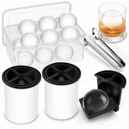 Clear Ice Cube Maker - 2.5" Ball - White - WIBIMEN