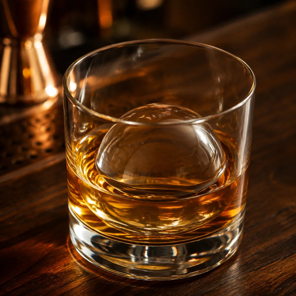 WIBIMEN clear ice maker at a home bar