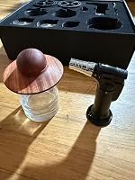 Customer example photo of a wood grain smoker kit, torch and ice molds